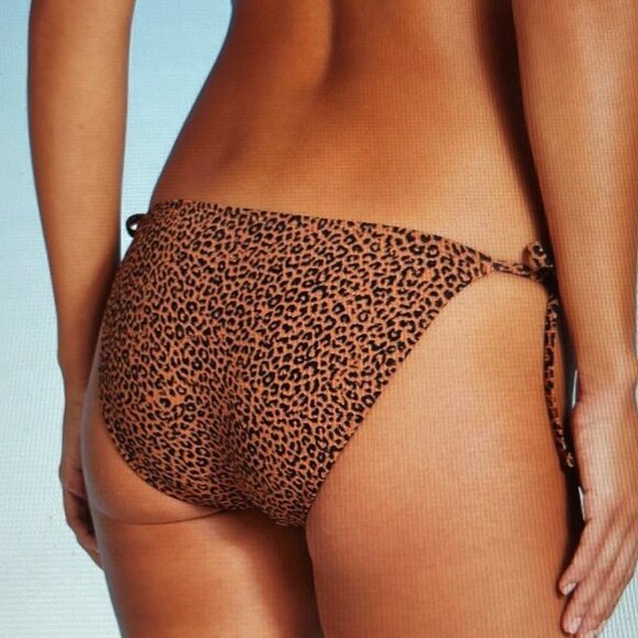 Xhilaration -Juniors' Ribbed String Hipster Bikini Bottom Size M - Picture 2 of 7